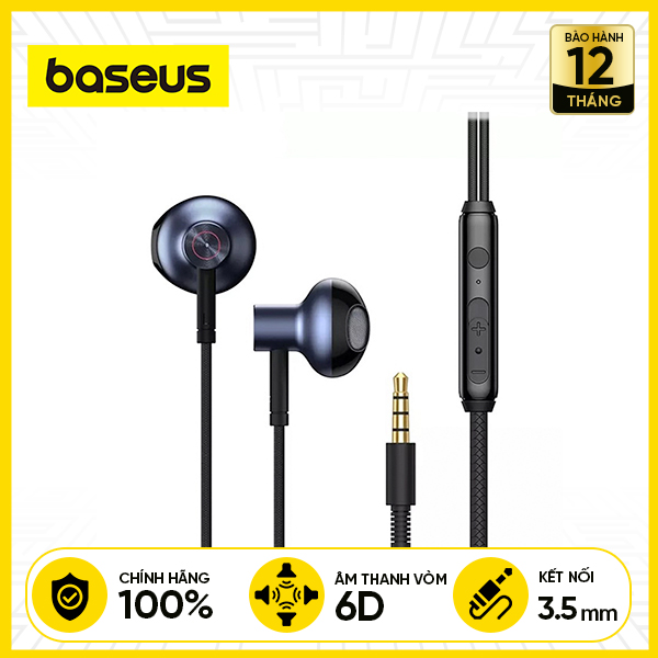 Tai Nghe Có Dây BASEUS Encok H19 - Đen