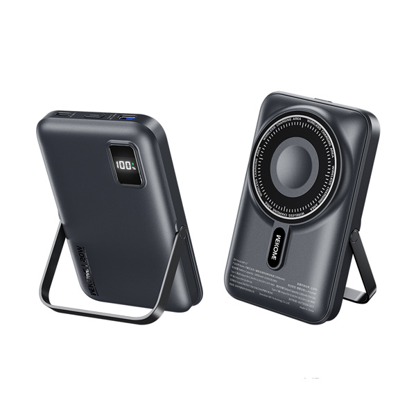 Pin Sạc Dự Phòng Không Dây WEKOME WP-17 5 in 1 10.000mAh 22.5W Kèm Đế Đựng - Xám