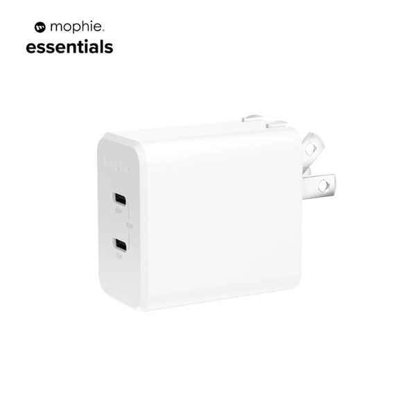 Củ Sạc Nhanh Mophie Essentials 45W 2C GaN Chính Hãng - Trắng