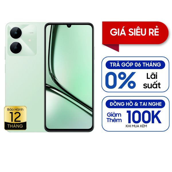 Realme Note 60x 3GB/64GB Chính Hãng - Đen