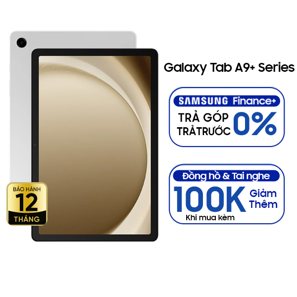 Samsung Galaxy Tab A9 Plus Wifi 4GB/64GB Chính Hãng - BHĐT - Bạc