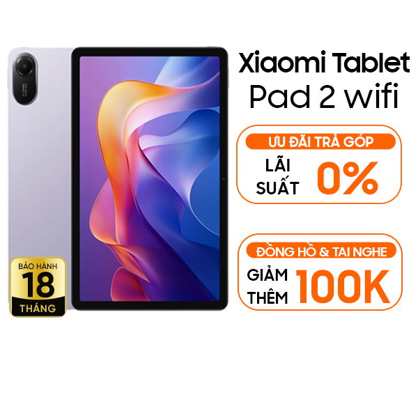 Xiaomi Redmi Pad 2 Wifi 6GB/128GB Chính Hãng - Tím