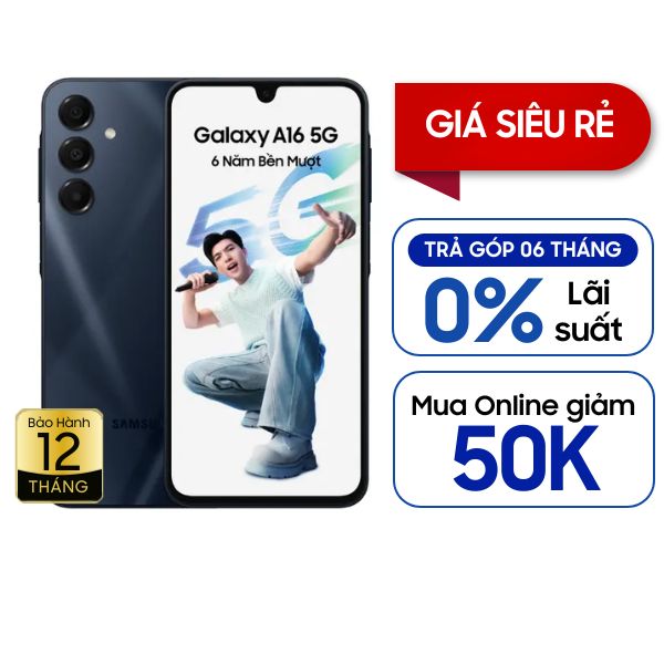 Samsung Galaxy A16 5G 8GB/128GB - Fullbox - Xanh đen