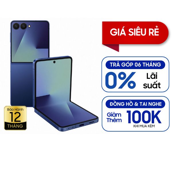 Samsung Galaxy Z Flip7 5G 12GB/256GB - Fullbox - Xanh Navy