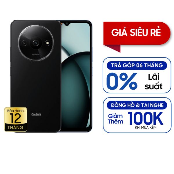 Xiaomi Redmi A3 4GB/128GB Chính Hãng - Đen