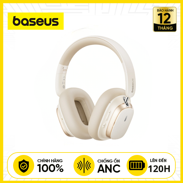 Tai Nghe Chụp Tai Bluetooth Baseus H1s - Trắng