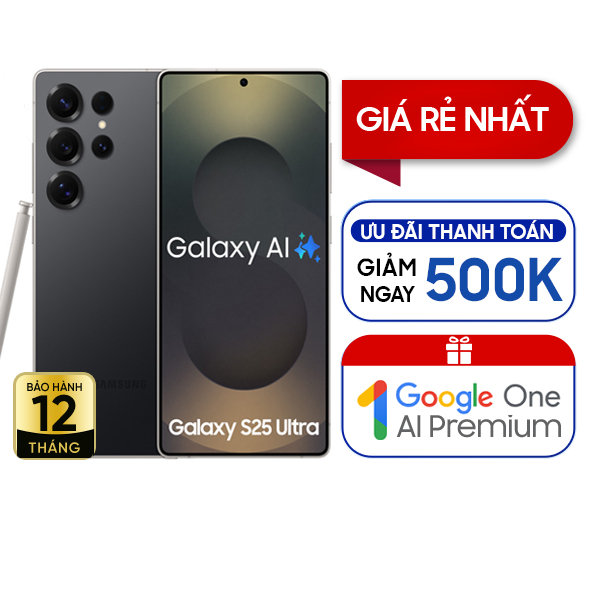Samsung Galaxy S25 Ultra 12GB/256GB Chính Hãng - Đen