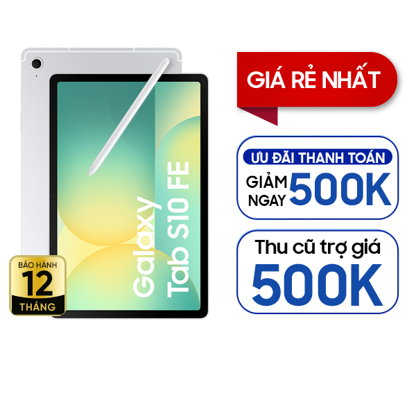 Samsung Galaxy Tab S10 FE Wifi 8GB/128GB Chính Hãng - Bạc