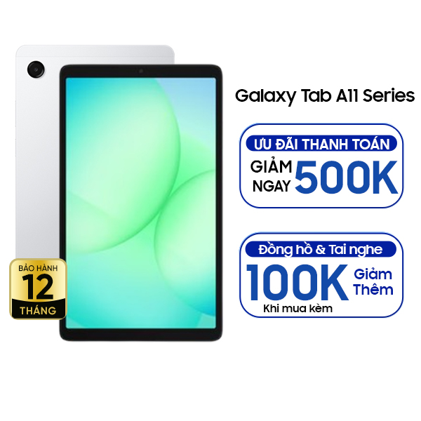 Samsung Galaxy Tab A11 LTE 4GB/64GB Chính Hãng - BHĐT - Bạc