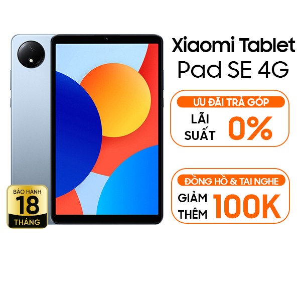 Xiaomi Redmi Pad SE 8.7 inch 4G 4GB/128GB Chính Hãng - Thu cũ đổi mới
