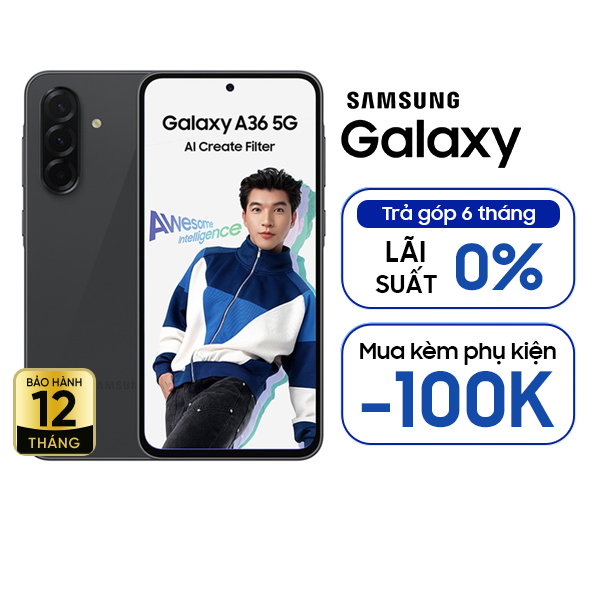Samsung Galaxy A36 5G 8GB/128GB Chính Hãng - BHĐT - Đen
