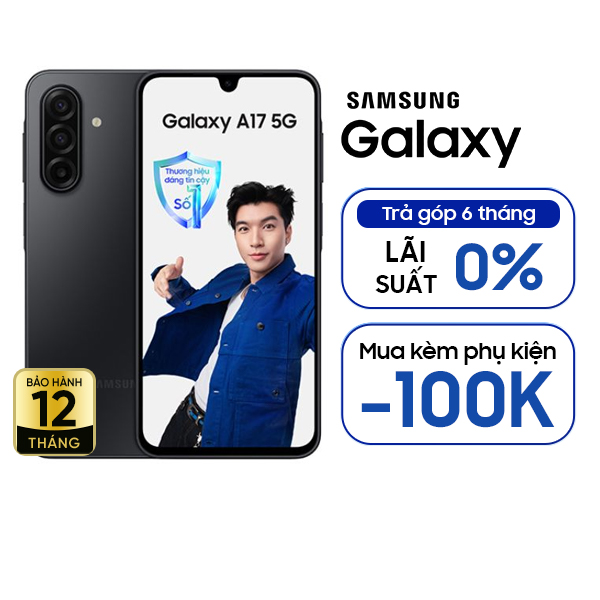 Samsung Galaxy A17 5G 8GB/128GB Chính Hãng - BHĐT - Đen
