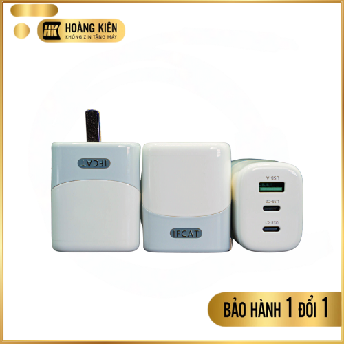 Củ sạc nhanh GaN 67W IFCAT IFC67 2 cổng C + 1 cổng A